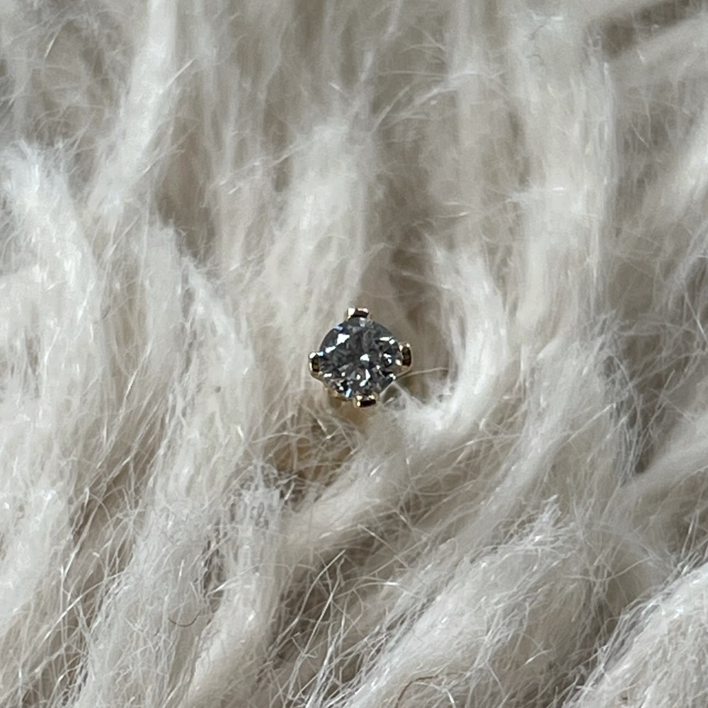 Adina’s Tiny Diamond Threader Stud